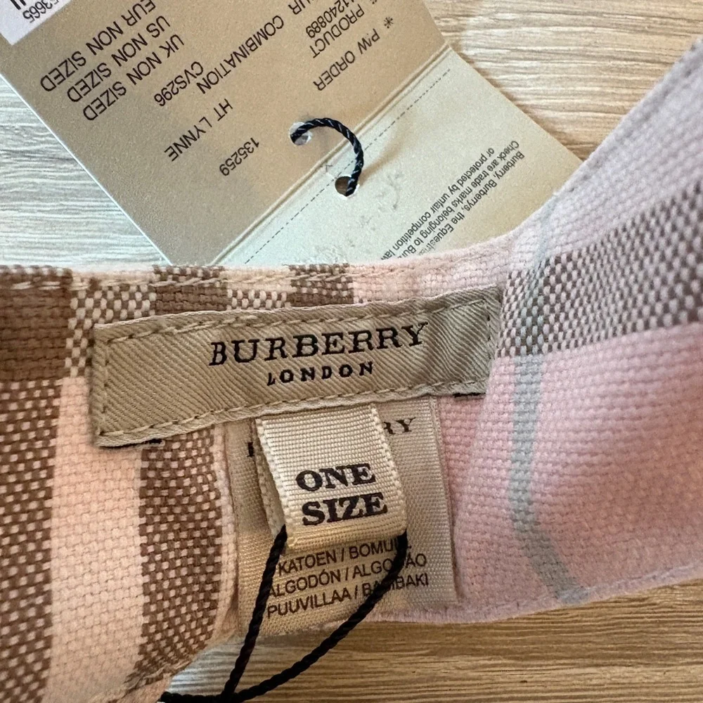Burberry London Pink Plaid Sun Visor – NWT - Picture 4 of 6